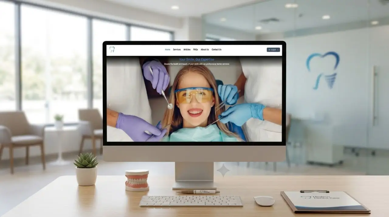 Dr. Teeth website mockup